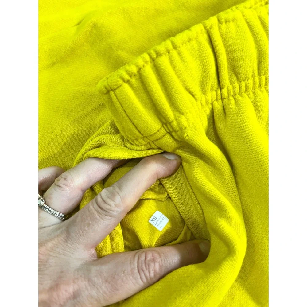 Lululemon Scuba Oversized Jogger Yellow Fleece Sweatpants XS LW5GLUS